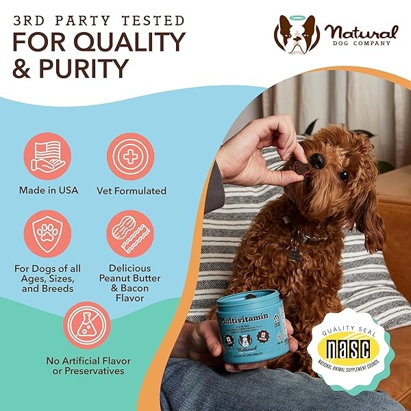 Natural Dog Company | Premios Multivitaminicos Sabor Pato (90 masticables) | vitaminas y minerales Que tu Perro Necesita - Image 7