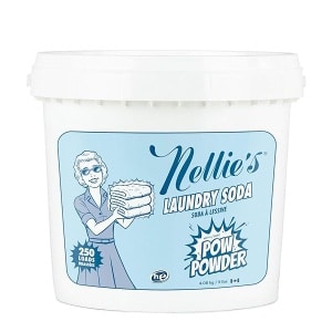 Nellie's - Soda de lavandería con 250 cargas con polvo POW