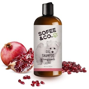 New Natural Dog Shampoo, Pomegranate - Clean, moisturize, Condition, Soothe Soften Dry Itchy Allergy Sensitive Skin. Deodorize detangle, Prevent Mattes. Puppies Shih Tzu Bichon Maltese Poodle Yorkie