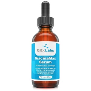 NiacinaMax Serum with 10% Niacinamide (Vitamin B3), Tea Tree Oil, Calendula Extract, Allantoin and Vit. B5 & E â€" Enhanced Dermal Penetration â€" Shrinks Pores & Reduces Blemishes on Skin â€" 2 oz / 60 ml