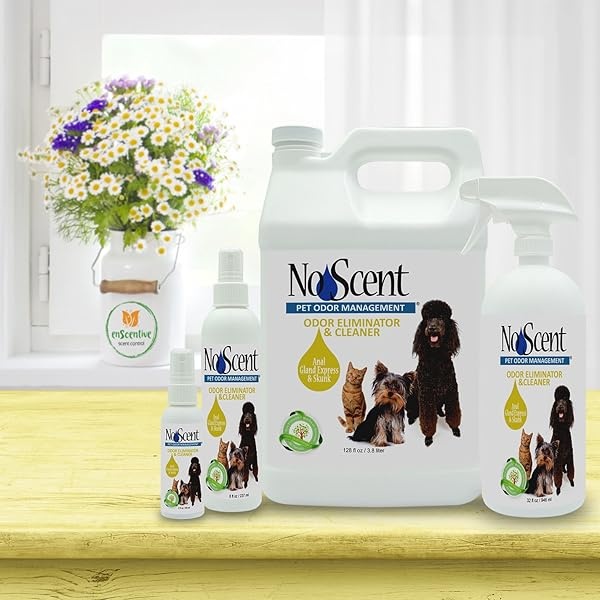 No Scent Anal Gland Express & Skunk - Professional Pet Grooming Skunk Odor Eliminator & Cleaner - Safe Natural Fast Microencapsulating Spray on Fur Smell Remover Dogs Pets - Image 4