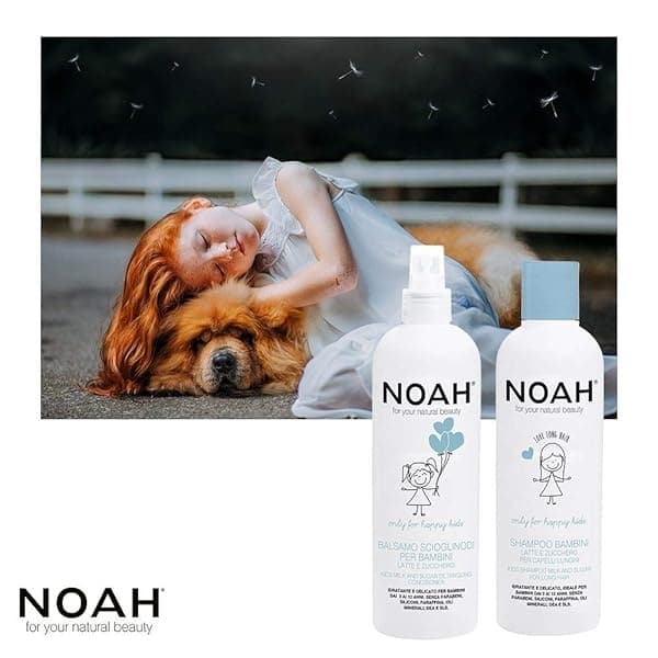 Noah Hair - Kids Shampoo and Conditioner Spray Set - With Milk & Sugar - Hair Care for Natural Beauty - 8.5 fl.oz (250 ml) Each - Image 3