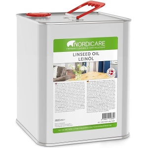 Nordicare Aceite De Linaza Para Madera - Aceite De Linaza 100% Puro Y Natural Para Toda El Área Interior - Aceite De Linaza Cruda Apto Para Alimentos Para Muebles De Madera - Subraya La Estructura De