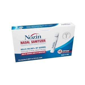 Nozin Nasal desinfectante antiséptico Popswab Ampule 10 unidades