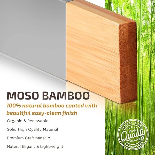 Organizador de separadores de cajones de bambú ajustable – Separadores de utensilios de cocina grandes expandibles para tocador, dormitorio, cajón de bebé, baño, oficina, juego de 6 – 2.6 de alto, 17.5 a 22 pulgadas (gris) - Image 7