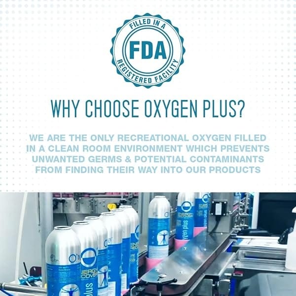 Oxygen Plus 99,5% Puro de oxígeno recreativo lleno en instalaciones registradas por la FDA – Restaura los niveles de oxígeno con suplemento de oxígeno, botes de oxígeno portátiles de 11 litros para energía natural, 9-Pack - Image 6