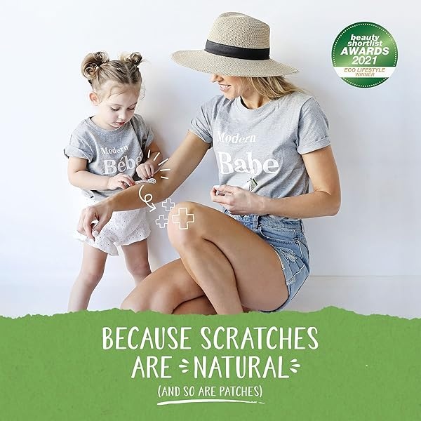 PARCHE - Vendajes de bambú ecológicos para cortes y arañazos, hipoalergénicos para el cuidado de las heridas para la piel sensible, compostable y biodegradable, sin látex, sin plástico, cero residuos, natural, 25 unidades (paquete de 2) - Image 6