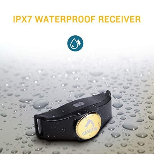 PATPET Collar de entrenamiento para perros, 2 receptores, recargable, IPX7, resistente al agua, con mando a distancia, 3 modos de entrenamiento, pitido, vibración y choque, perfecto para perros pequeños, medianos y grandes, dos - Image 6
