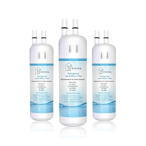 PIPIPA W10295370A - Tapones de agua de repuesto compatibles con EDR1RXD1, W10295370, P4RFWB, 46-9930, 46-9081 (paquete de 3)