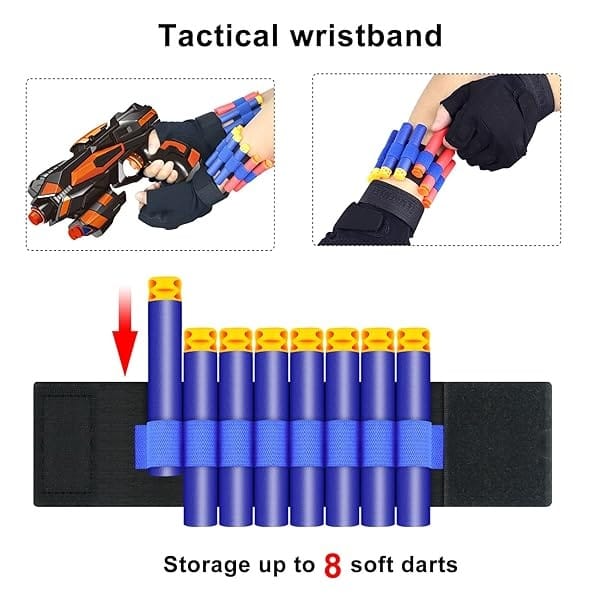 POKONBOY - Juego de 2 pistolas de juguete para niños y niñas con 60 dardos de espuma suave de repuesto, 2 pulseras para niños, regalos de cumpleaños, regalos de fiesta, regalos de mano para Navidad de - Image 5