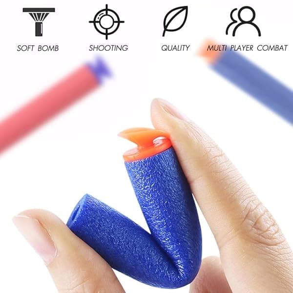 POKONBOY Pistolas Blaster de 6 unidades para pistolas Nerf, pistolas de juguete para niños con 120 dardos de espuma de relleno, juguetes de pistola de mano para niños de 4 a 8 años de edad, cumpleaños - Image 5