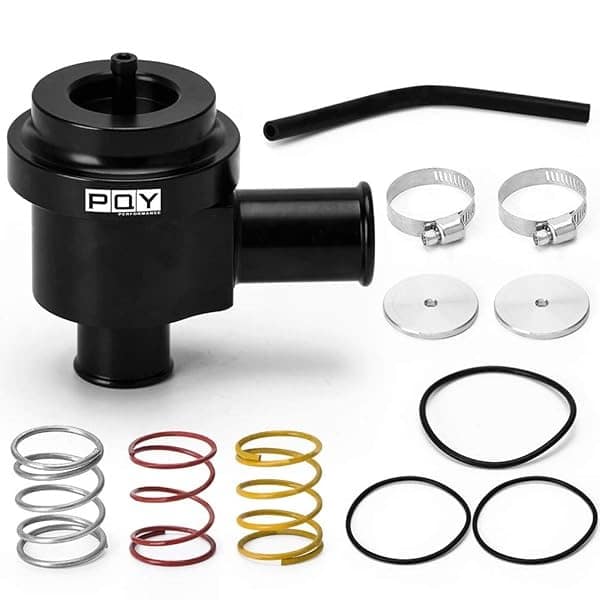 PQY Válvula desviadora mecanizada de precisión 1.8T 2.7T compatible con VW y Audi MK4, B6, B5, C5 1998-2005, color negro - Image 3