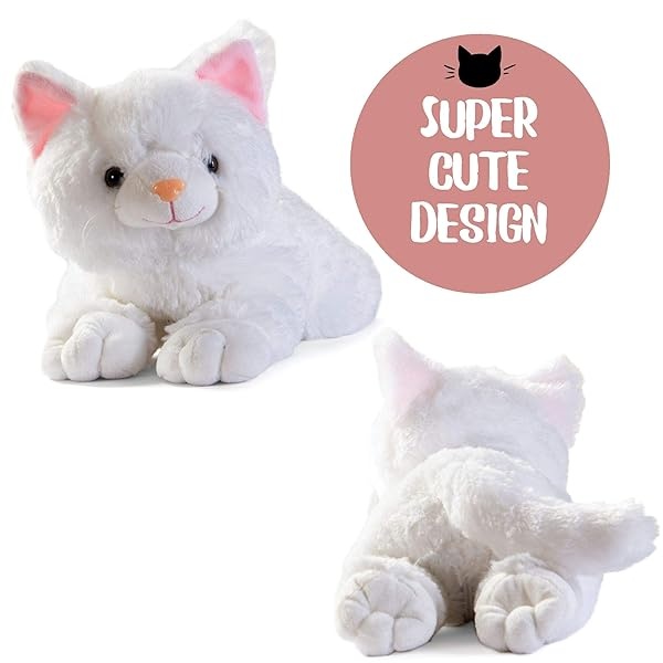 PREXTEX - Juguetes de peluche para gatos con 3 gatos y animales de peluche para bebés, cremalleras para gatos grandes, 3 gatitos de peluche para niños de 3 a 5 años, juguete de peluche para gatos, - Image 4