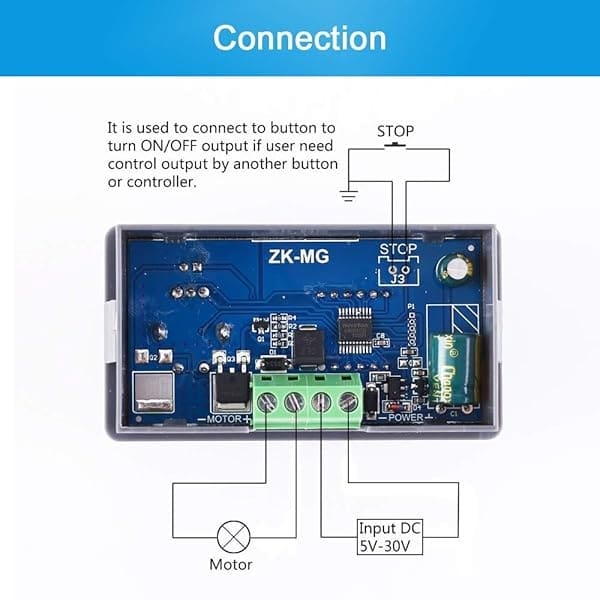 PWM driver de motor, PEMENOL DC 5 V, 12 V, 24 V, 150 W, regulador de velocidad ajustable con interruptor giratorio variable continuo, generador de señal - Image 3