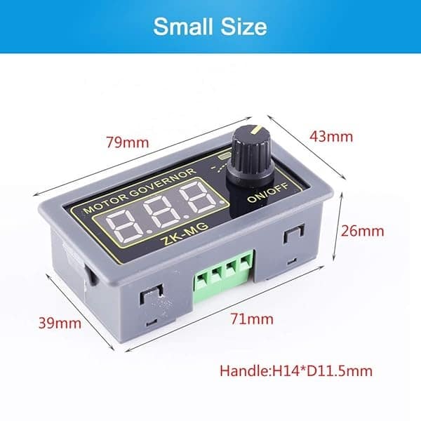 PWM driver de motor, PEMENOL DC 5 V, 12 V, 24 V, 150 W, regulador de velocidad ajustable con interruptor giratorio variable continuo, generador de señal - Image 7