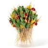 Palillos de cóctel de 200 unidades, palillos de dientes de madera de bambú natural, palillos de cóctel para fiestas (fruta)…