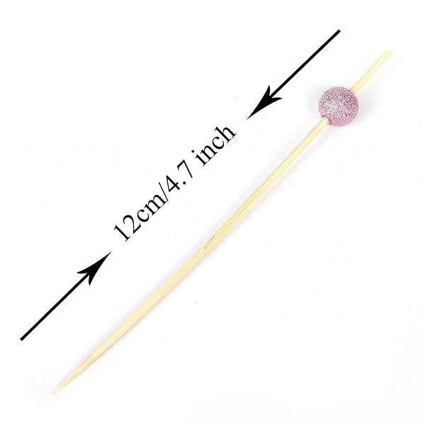 Palillos de madera para cóctel, 100 unidades, hechos a mano, palillos de madera para cócteles, suministros para fiestas, color mate - Image 7