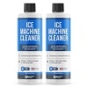 Paquete de 2 limpiadores y descalcificadores para máquina de hielo de 16 onzas líquidas, descalcificador seguro para níquel | Limpiador para máquina de hielo compatible con todas las principales marcas (escocesa, KitchenAid, Affresh, ópalo, Manitowoc) - Fabricado en Estados Unidos