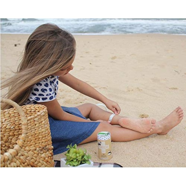 Parche para niños ecológicos de bambú para abrasiones y rozaduras, hipoalergénico, cuidado de heridas para piel sensible, biodegradable, libre de látex, libre de plástico, sin residuos, aceite de coco, 25 quilates (paquete de 3) - Image 10