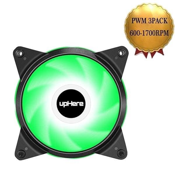 Parent-T4PWM 32LED R2N Case Fan-USA, T4GN4-3 VERDE, 4PIN PWM - Image 3