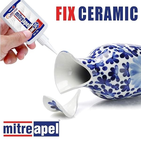Pegamento MITREAPEL Super CA (3 x 130 g) con activador adhesivo en aerosol (3 x 17 fl oz). Pegamento Crazy Craft para madera, plástico, metal, cuero, cerámica, pegamento de cianoacrilato para manualidades y construcción, paquete de 3 - Image 6