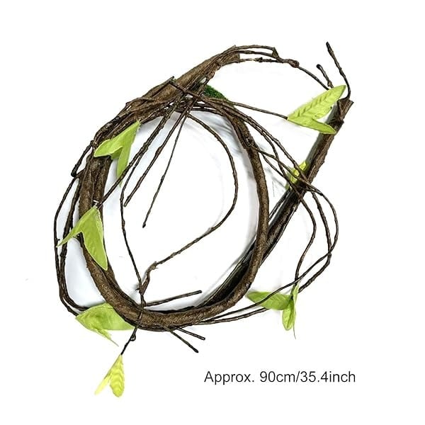 PietyPet Reptile Lagarto Hábitat Accesorios de decoración, hamaca de dragón barbuda, hamaca de reptil natural con enredaderas artificiales y plantas para camaleón, lagartos, gecko, serpientes - Image 5