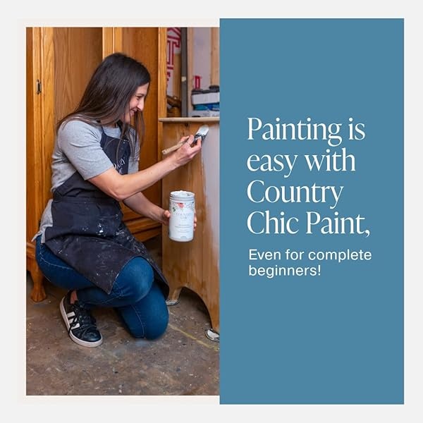 Pintura de estilo gis, para muebles, decoración del hogar, manualidades, ecológica, todo en uno, no necesita cera (muestra (4 onzas), piscina de marea) - Image 6