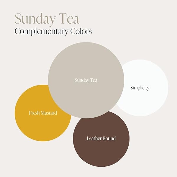Pintura de estilo gis, para muebles, decoración del hogar, manualidades, ecológica, todo en uno, no necesita cera (té de domingo [gris cálido], muestra (4 onzas)) - Image 10