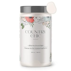 Pintura de estilo gis, para muebles, decoración del hogar, manualidades, respetuosa con el medio ambiente, todo en uno, no necesita cera (crinolina [blanco roto], cuarto de galón (32 onzas))