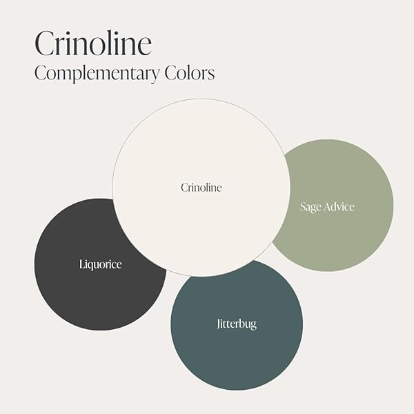 Pintura de estilo gis, para muebles, decoración del hogar, manualidades, respetuosa con el medio ambiente, todo en uno, no necesita cera (crinolina [blanco roto], muestra (4 onzas)) - Image 10