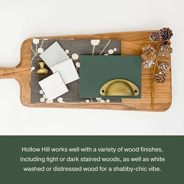 Pintura de estilo gis, para muebles, decoración del hogar, manualidades, respetuosa con el medio ambiente, todo en uno, no necesita cera (Hollow Hill [verde oscuro], muestra (4 onzas)) - Image 9