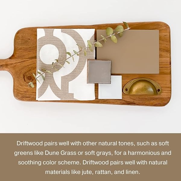Pintura de estilo gis, para muebles, decoración del hogar, manualidades, respetuosa con el medio ambiente, todo en uno, no necesita cera (madera flotante [café], cuarto de galón (32 onzas)) - Image 9