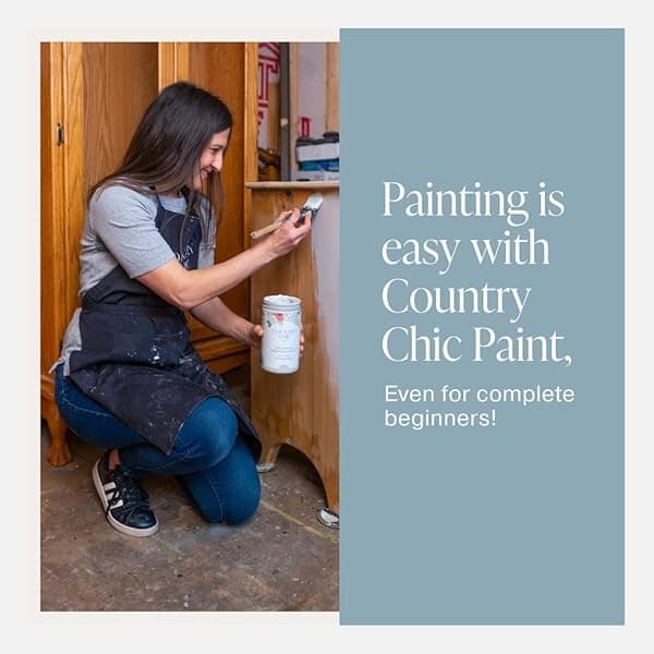 Pintura de estilo gis, para muebles, decoración del hogar, manualidades, respetuosa con el medio ambiente, todo en uno, no necesita cera (noche [azul], muestra (4 onzas)) - Image 6