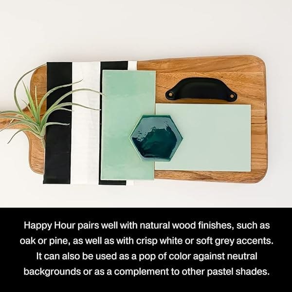 Pintura de estilo gis, para muebles, decoración del hogar, manualidades, respetuosa con el medio ambiente, todo en uno, no necesita cera (hora feliz [verde menta], cuarto de galón (32 onzas)) - Image 9