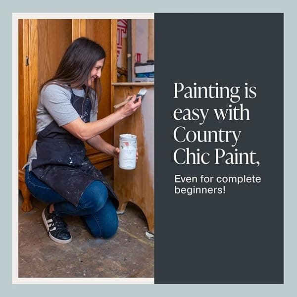 Pintura de estilo gis, para muebles, decoración del hogar, manualidades, respetuosa con el medio ambiente, todo en uno, no necesita cera (zacate duna [verde], pinta (16 onzas)) - Image 6