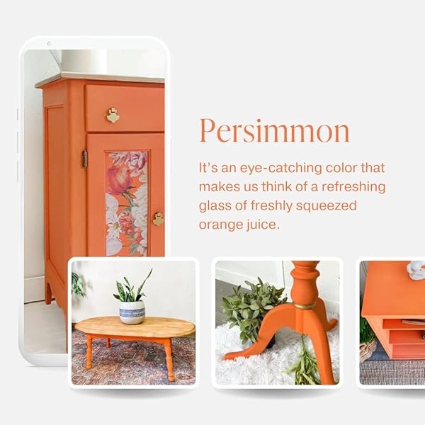 Pintura de estilo gis, para muebles, decoración del hogar, manualidades, respetuosa con el medio ambiente, todo en uno, no necesita cera (muestra (4 onzas), caqui) - Image 4