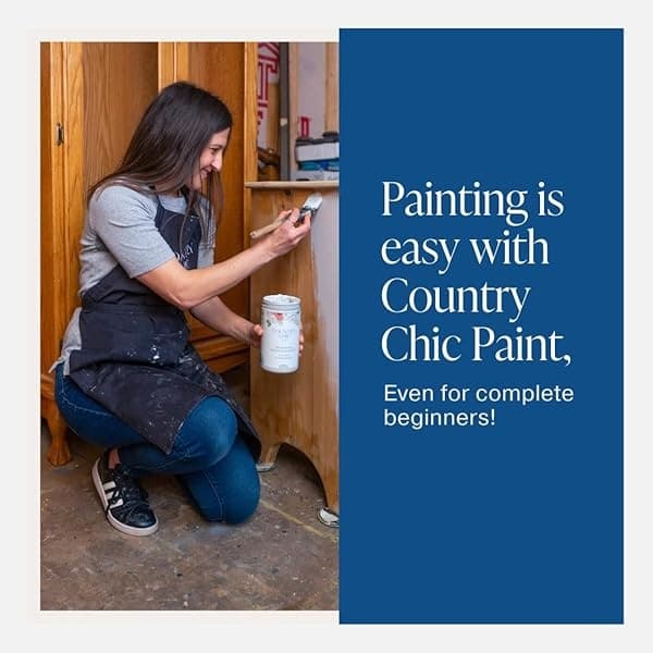 Pintura estilo gis – para muebles, decoración del hogar, manualidades, ecológica, todo en uno, no necesita cera – Colores de colección Lustrum, Bling Bling, quart (32 oz), 1 - Image 6