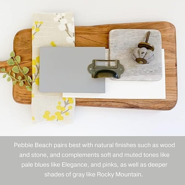 Pintura estilo gis – para muebles, decoración del hogar, manualidades, respetuosa con el medio ambiente, todo en uno, no necesita cera (playa de guijarros [gris], pinta (16 onzas)) - Image 9