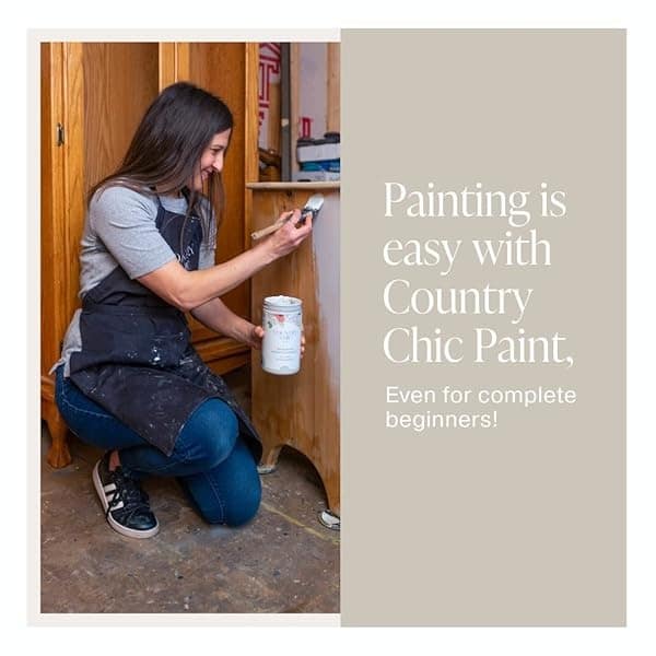 Pintura estilo tiza para muebles, decoración del hogar, manualidades, ecológica, todo en uno, no necesita cera, colores de colección de Lustrum (velada [beige], muestra (4 oz)) - Image 6
