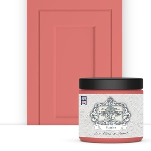 Pintura todo en uno de Heirloom Traditions, amanecer (coral naranja), muestra de 8 onzas