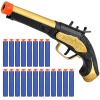 Pirate Toys - Lanzador de espuma para niños de 3 a 5, juguete de pistola pirata con 20 dardos de espuma suave, accesorio de disfraz de pirata de Halloween para niños, pistola de juguete pirata de