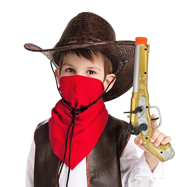 Pistola de juguete para niños con 20 dardos de espuma suave con temática pirata, accesorio de disfraz de bucanero para niños de 3, 4, 5, 6 años - Image 7