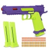 Pistola de juguete, pistola de juguetes de bala suave para niños, lanzador de espuma de juguete con 40 balas suaves, pistola de expulsión de concha vacía, regalos de cumpleaños de Navidad para niños y