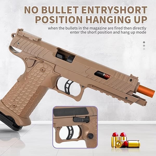 Pistola de juguete, pistola de juguetes de bala suave para niños, lanzador de espuma de juguete con 40 balas suaves, pistola de expulsión de concha vacía, regalos de cumpleaños de Navidad para niños y - Image 6