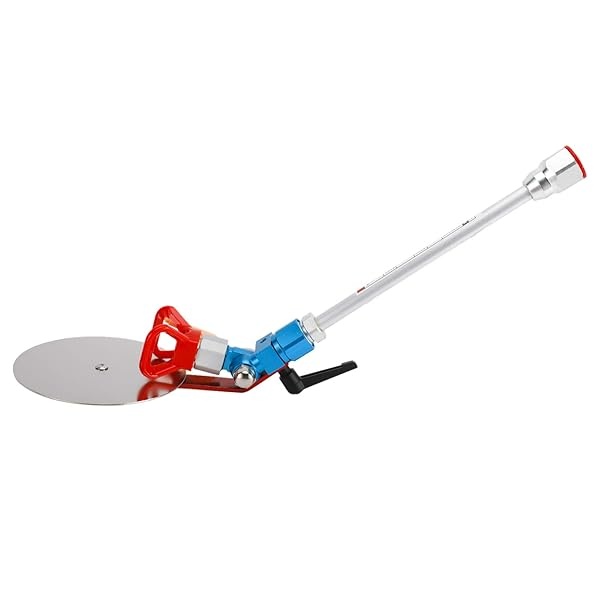 Pistola de pintura sin aire, 3600 PSI de alta presión con junta giratoria 517 puntas, herramienta de accesorio de guía de pulverización y poste de extensión de 10 pulgadas para pulverizador de pintura sin aire - Image 4