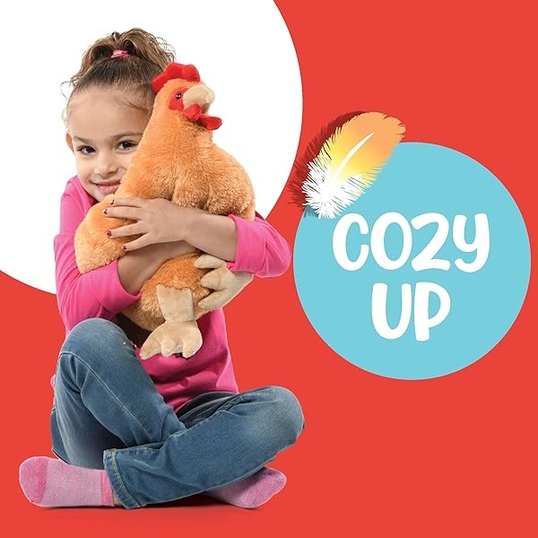 Plush Egg Laying Hen Chicken with Zippered Pouch and Two Plastic Eggs and Its Two Little Baby Chicks Inside Egg - Image 3