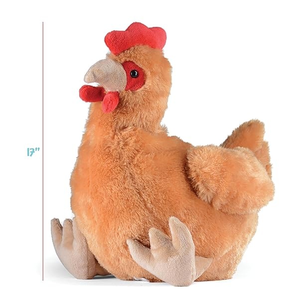 Plush Egg Laying Hen Chicken with Zippered Pouch and Two Plastic Eggs and Its Two Little Baby Chicks Inside Egg - Image 7