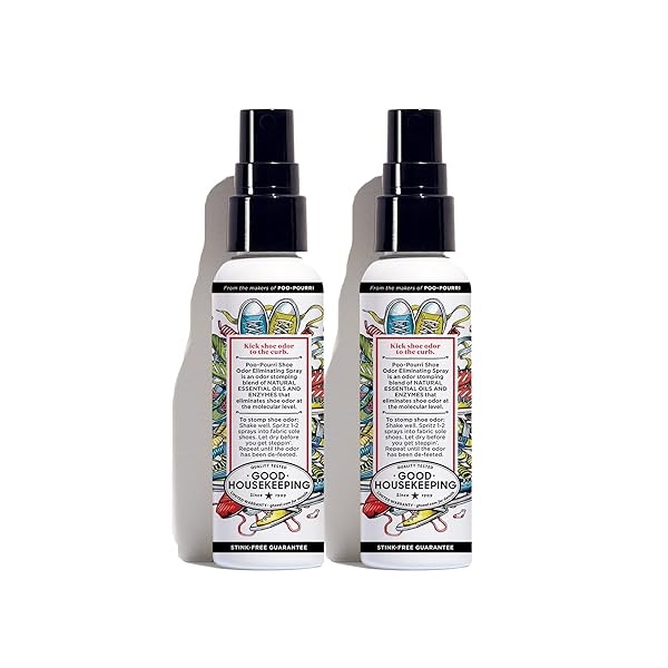 Poo-Pourri Spray eliminador de olores de zapatos, 2 onzas líquidas (paquete de 2), 2 unidades - Image 3