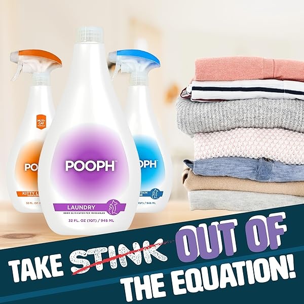 Pooph Aditivo para lavandería, botella de 32 onzas (16 cargas) – Desmanta los olores de forma molecular, perros, gatos, ambientador, eliminador, orina, excremento, desodorante, naturaleza, cachorro, fresco, limpio, muebles, orina - Image 3