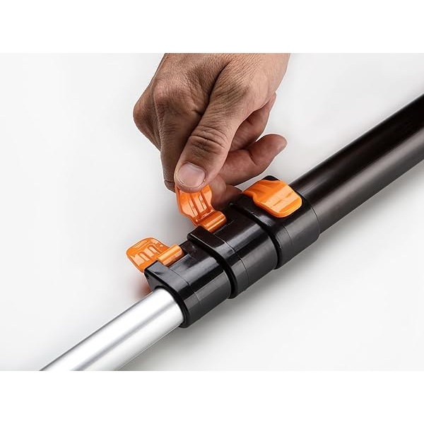 Poste telescópico de extensión de 5 a 8 pies de largo // Poste extensible multiusos con punta de metal giratoria universal, ligero y resistente, mejor poste telescópico para pintura, polvo y limpieza - Image 8